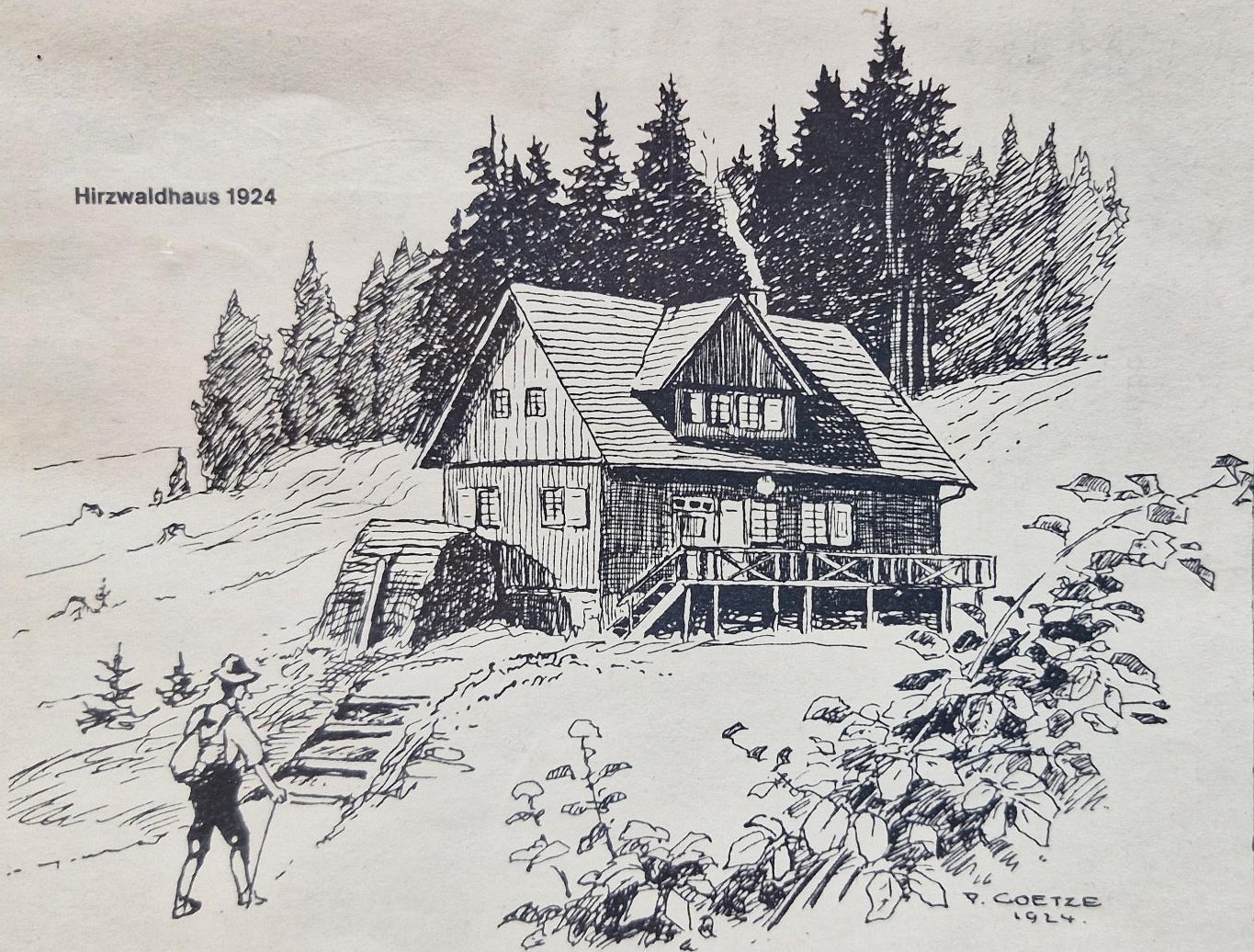 Das NaturFreundeHaus Hirzwald um 1924